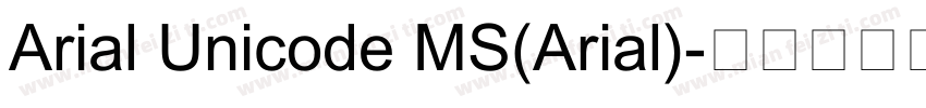 Arial Unicode MS(Arial)字体转换